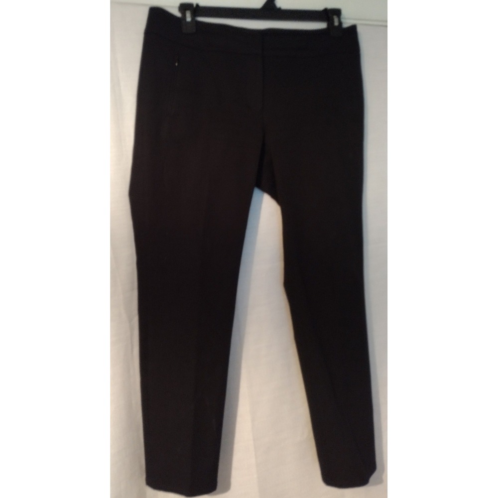 LOFT Marisa Skinny Pants Women's Size 12 Black Stretch Ankle Pants